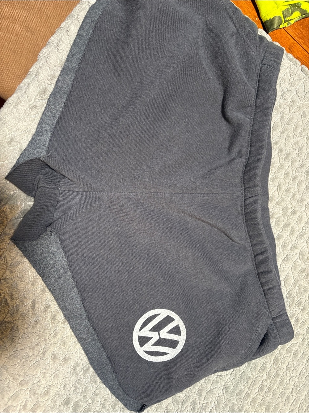 Women's Grey Shorts with Volkswagen Logo- Size Large